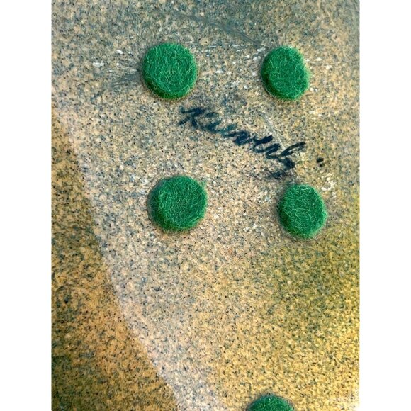 Mid-Century Modern Enamel On Copper Oval Dish By Kuverly 7.5" x 4.5" Decorative - Picture 7 of 9